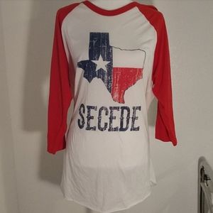 Texas Secede Baseball Tee